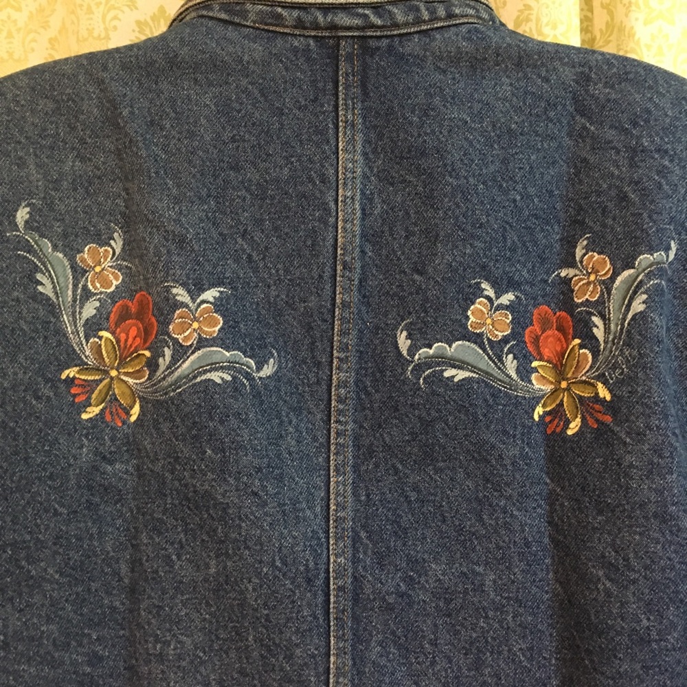 Vintage Vivaldi Jeanswear embellished denim jacket - Picture 6 of 9